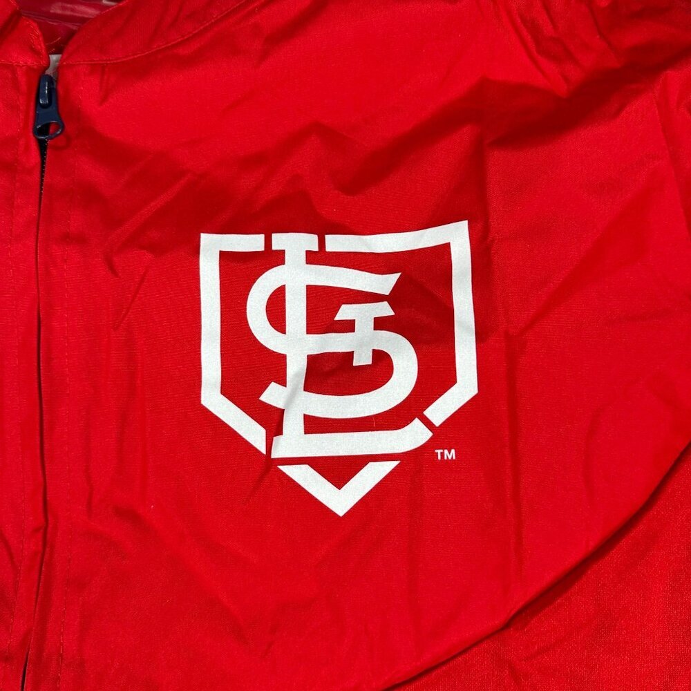 St. Louis Cardinals Red Half-Zip Short Sleeve Pullover Shirt Men's Size XL